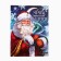 Happy New Year poster, Santa Claus and Snake, 30 x 40 cm