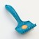 The brush is a large packer soft with drops, a base of 68 x 48 mm, turquoise