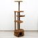 Complex for cats with a claw, corner, 48 x 48 x 171 cm, brown