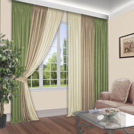 Set of curtains, size 180x250 cm, 2 pcs