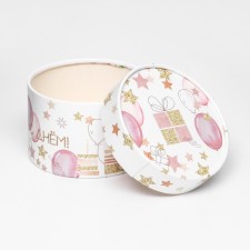 Коробка "С днем рождения!", завальцованная, 13 х 8,5 см