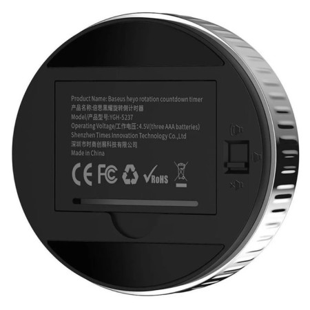 Timer Baseus Heyo Rotation Countdown Timer, from 3AAA NOT in compls, black-6