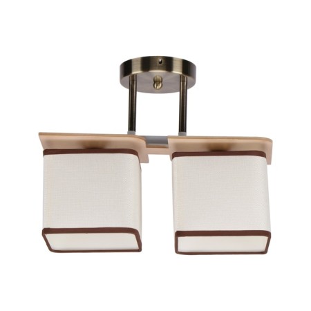 Lamp Ceiling Economy light 24089/2BR BR, 2x60W, E27, 28x16x37 cm, bronze color