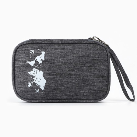 Organizer for the documents “Travel is always a good idea”, Gray, 19 x 13 cm.-1