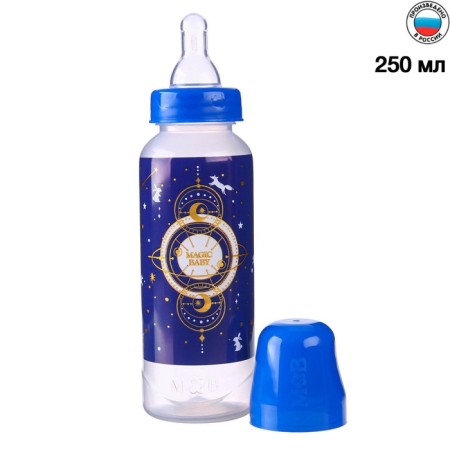 Magic Baby feeding bottle, classic throat, 250 ml., 0 months, cylinder