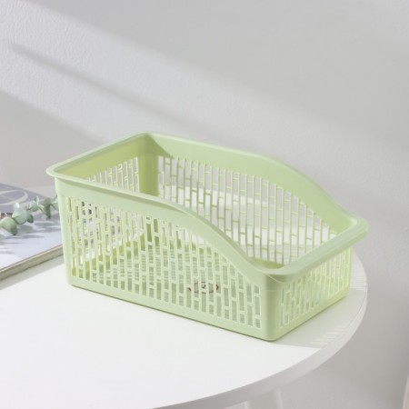 Basket for storage of the deed, 29 × 17.5 × 12.5 cm, pistachio color