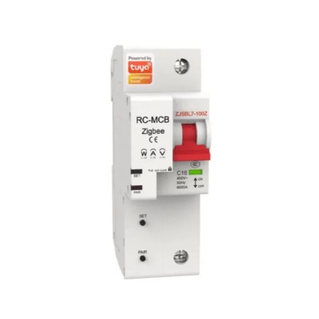 Smart circuit breaker MOES ZCB-SC-10, 10A, Zigbee, overload protection, voice control