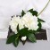 Flowers artificial "PION Snow Peak" D-14 cm 61 cm, white