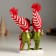 Souvenir Polystone Lac "two frogs in hats and scarves with a gift" 10.5x5x19 cm