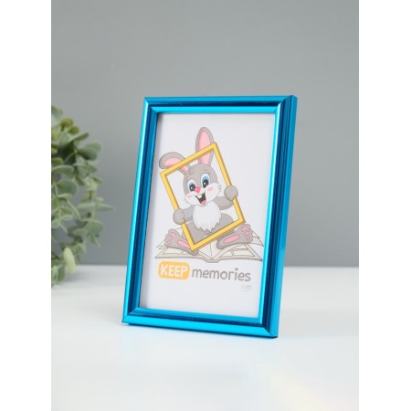 Photo frame Plastic "Rainbow" 10x15 cm, blue metallic-5