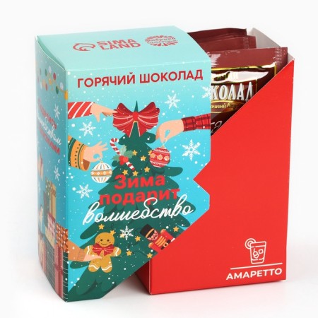Hot chocolate “Winter will give magic”, taste: Amaretto, 125 g (25 g x 5 pcs)-3