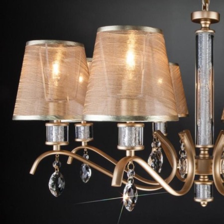 Alcamo chandelier, 8x40W E14, color gold-3