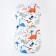 Dinosauric diaplane diaper, flannel 170 g/m, cotton 100%, height 62