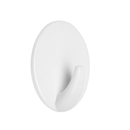 Holder self -adhesive tundra krep, 45x45 mm, white color, oval, 3 pcs.-5