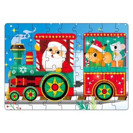 Puzzle in the ball "New Year's train", 54 elements-1