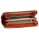 Lightning wallet, department for bills/maps (4)/coins, coral color 19x10.5x2.5cm