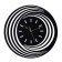 Watch wall, interior "illusion", silent, d-40 cm