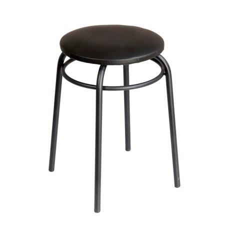 Stool "ring" black/black