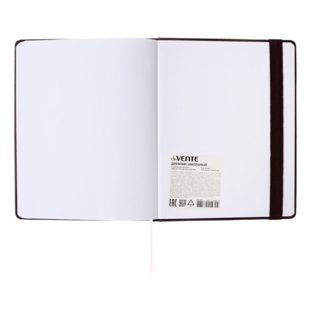 Universal diary for grade 1-11 Dark Brown, hard cover, artificial leather, foam rubber, lies, 80 g/m2-20