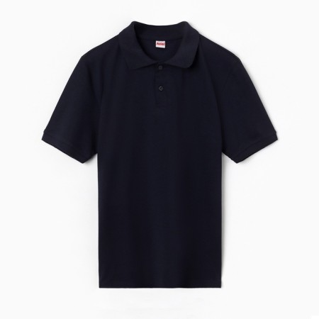 T-shirt male polo, dark blue color, size 56