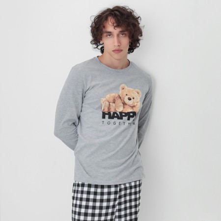 New Year. Pajama men's kaftan happy together size 50-3