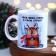 Ceramic mug “Bring me a deer”, 320 ml, blue color