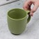 Ceramic olive mug, 450 ml, green color