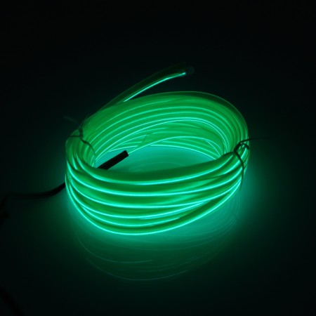 Cartage neon thread for lighting salon, feeder 12 V, 5 m, lemon-8