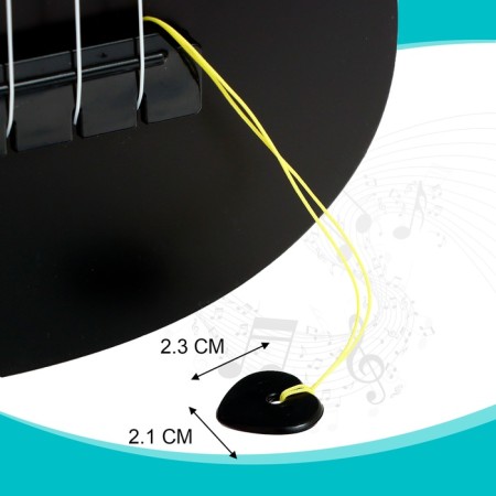 Musical toy - guitar "Style", 4 strings, 57 cm., Black color-2
