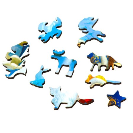 New Year's puzzle Figure "New Year! Fairy Tale near "-5