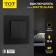 Sining Tot Matte Glass, 10 a, 2 cl., Hidden, glass, black