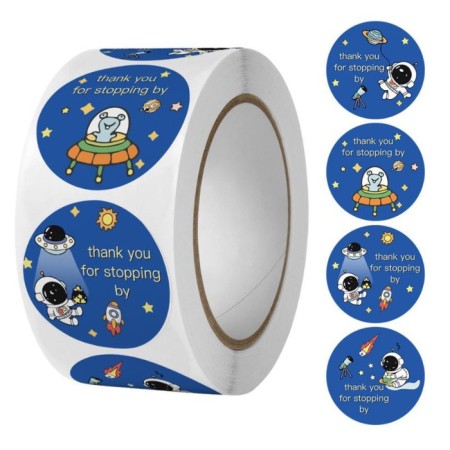 Stick Paper "in space" d = 2.5 cm 500 pcs in a rolon 3x6x6 cm