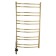 Domoterm electric heated towel rail "Calipso" P12, 500x1000 mm, left, gold