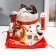 Souvenir ceramics pendulum "Cat Mani-Neko with a sweatshirt" 19.5x20x14.5 cm