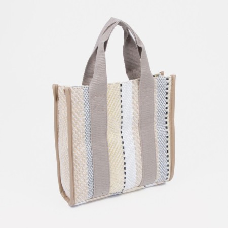 Bag-touut without fastening, gray color-1