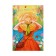Notebook A6, 64 sheets in the Code "Summer", solid cover, matte lamination, glitter, block 65g/m2