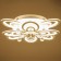 Economic chandelier with PDU 21055 76W LED 3000-6500K White 68x68x19 cm