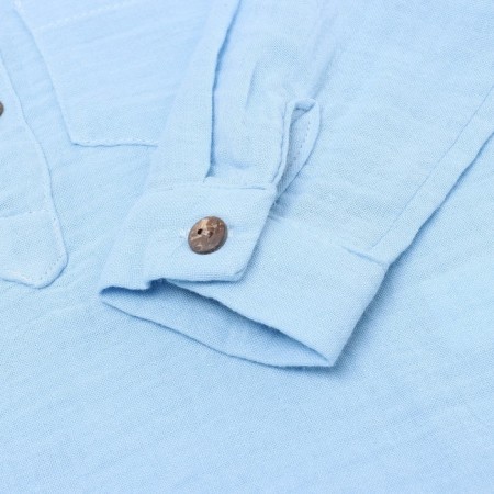 Kit for children (longshit/trousers), blue color, height 98cm-7