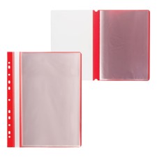 Folder with 10 A4 inserts, 160 μm, calligrata, with perforation, red