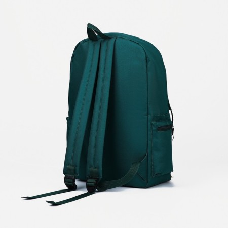 Set of backpacks on lightning from textiles, chopper, bag, pencil case, green color-5