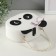 Casket to the leatherette for jewelry panda "Panda" 15x18.5x7 cm