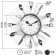 Wall clock, series: kitchen, "forks, spoons, cooks", smooth move, 25 x 25 cm, d-11 cm