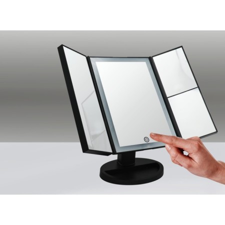 Cosmetic desktop mirror Vivian M 1x/2x/5x-lucid, LED sensor, USB, black-2