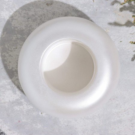 Complete "Complete" from gypsum small, 9x2.5cm, white parlamutore-2