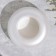 Complete "Complete" from gypsum small, 9x2.5cm, white parlamutore