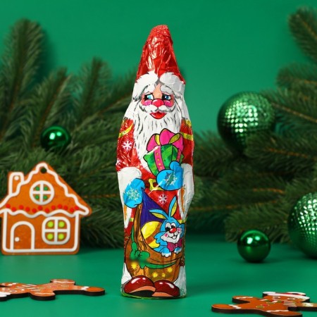 New Year. Chocolate figure "Santa Claus", mix, 60 g