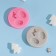 Mold "New Year's fairy tale", silicone, 5.5 × 5.5 × 1 cm, color mix