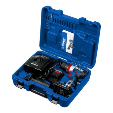 Drill-shuruvret bison DBS-201-22, shock, 2x2 Ah, BZP, 1-13 mm, Li-Lon, 60 nm-4