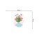A set of napkins for setting the table “Flowers in a vase”, rectangular, rounded edges, size 30x46 cm, 4 pcs