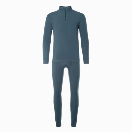 Male thermal underwear, size 54-56 (height 180-186 cm), gray color, fleece, 100% polyester-8